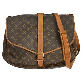 Louis Vuitton Saumur Monogram 35 Marrom