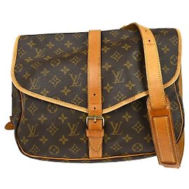 Louis Vuitton Saumur Monogram 35 Marron