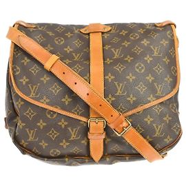 Louis Vuitton Saumur Monogram 35 Marrom