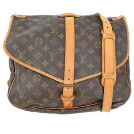 Louis Vuitton Saumur Monogram 35 Marron