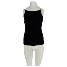 Autre Marque James Perse Standard Black Wool Tank Top Black