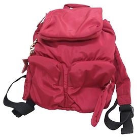 Chloé See by Chloe JOY RIDER Nylon Backpack Red