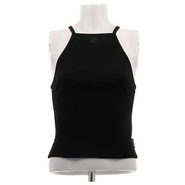 Canotta Courreges nera in cotone XS Nero