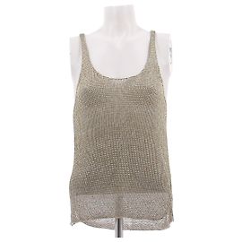 Zadig & Voltaire Top de malha dourada e prateada Dourado
