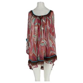 Autre Marque Blusa rosa com padrões florais Rosa