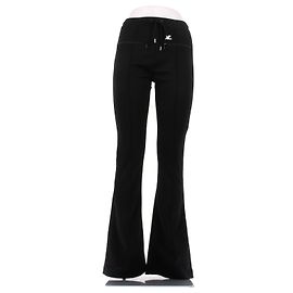 Pantalon évasé noir Courreges Noir