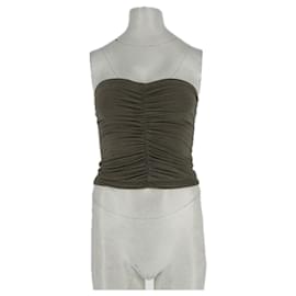 Autre Marque Bustier James Perse de algodón caqui Caqui