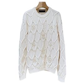Louis Vuitton Embellished Cable Wool Blend Knit XL Multiple colors