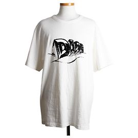 Dior T-Shirt mit besticktem Logo Weiß