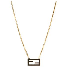 Fendi FF Gold Halskette Golden