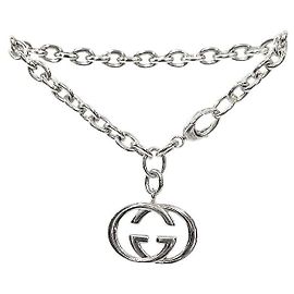 Gucci Pulsera Entrelazada de Plata Plata