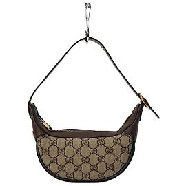 Gucci Bolsa hobo mini Ophidia Marrom