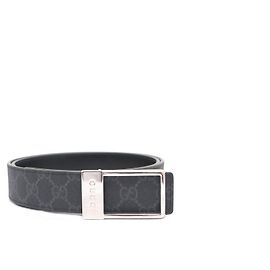 Gucci Cintura reversibile GG Supreme da uomo, nera Nero