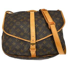 Louis Vuitton Saumur Monogram 35 Marrom