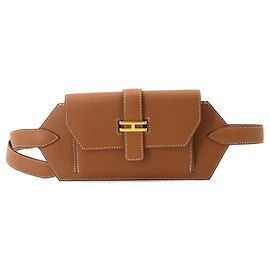 Hermès Pochete Hermes Elan Pocket 24 Marrom