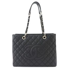 Borsa Chanel Matelasse Grand Chain Tote Nero
