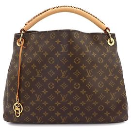 Louis Vuitton Monogram Artsy MM Shoulder Handbag Brown Monogram