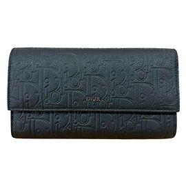 Christian Dior Cartera de solapa larga Dior Homme Gravity Negro