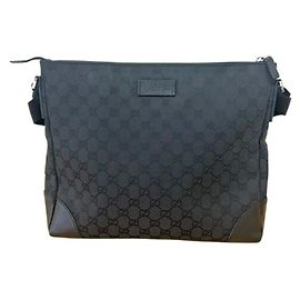 Borsa a tracolla Gucci GG Canvas Nero