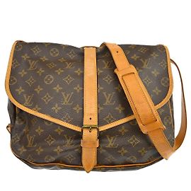 Louis Vuitton Saumur Monogram 35 Marron