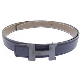 Hermès Cinto Reversível Hermes Mini Constance 24mm Marrom Preto