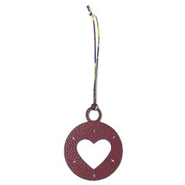 Hermès Hermes Heart Bag Charm Rouge Bleu