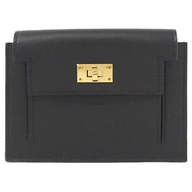 Hermès Cartera compacta Hermes Kelly Pocket Negro