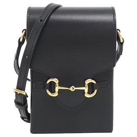 Bolsa de Ombro Gucci Horsebit 1955 Preto