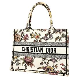 Christian Dior Book Tote Canvas Multicolor Women's Bag Multiple colors