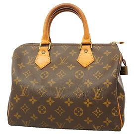 Borsa Louis Vuitton Monogram Speedy 25 Marrone