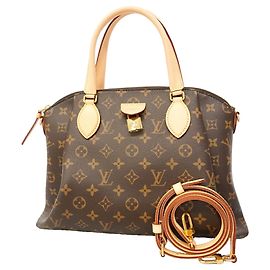 Borsa Louis Vuitton Monogram Rivoli MM Marrone