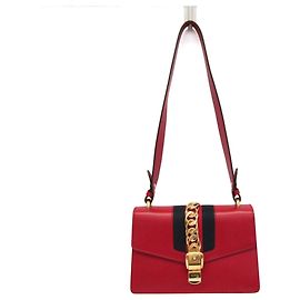 Gucci Sylvie Leather Small Rouge