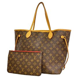 Saco Tote Louis Vuitton Monogram Neverfull MM em Cerise Fuschia