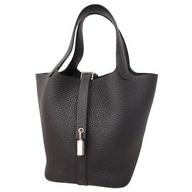 Hermès Borsa Hermes Picotin Lock PM Nero