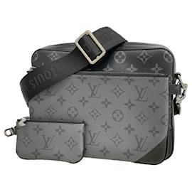 Louis Vuitton Monogram Eclipse Reverse Trio Shoulder Bag Brown Black