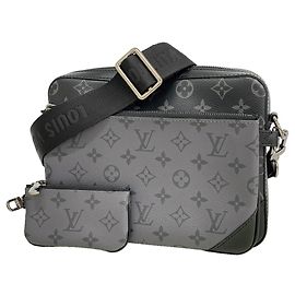 Sac à épaule Trio Monogram Eclipse Reverse Louis Vuitton Marron Noir