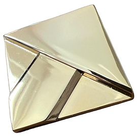 Karl Lagerfeld Broche geométrica dourada Dourado