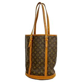 Sac cabas Louis Vuitton Monogram Bucket GM Marron
