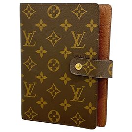 Louis Vuitton Monogram Agenda MM Notebook Cover Brown