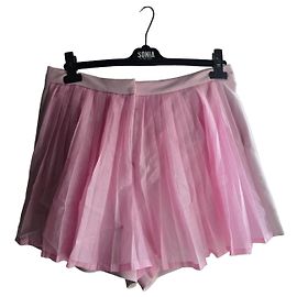 Sonia Rykiel Shorts roses plissés Rose