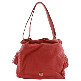 Loewe Flamenco Leather Medium Rouge