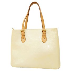 Louis Vuitton Vernis Brentwood Tote Bag Weiß