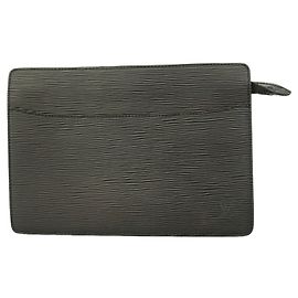 Louis Vuitton Epi Pochette Homme Clutch Bag Black