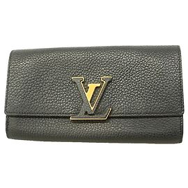 Louis Vuitton Noir Long Wallet Black