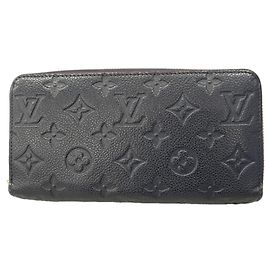 Louis Vuitton Monogram Empreinte Zippy Wallet Red