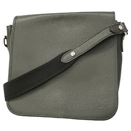 Louis Vuitton Taiga Andrei Shoulder Bag Grey
