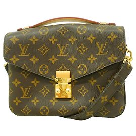 Borsa Louis Vuitton Monogram Pochette Metis MM Marrone