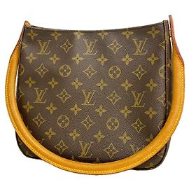 Bolsa de Ombro Louis Vuitton Monogram Looping MM Marrom