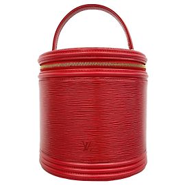 Borsa Vanity Louis Vuitton Epi Cannes Rosso