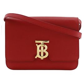 Borsa a tracolla Burberry Small Grainy TB Rosso